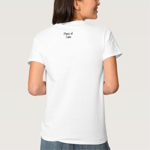 Piece of Cake Design Embroidered Shirt