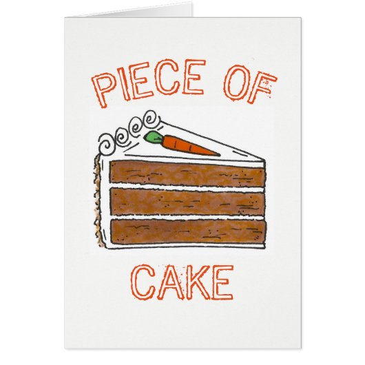 Piece of Cake Orange Carrot Cake Slice Baking Food (Front)