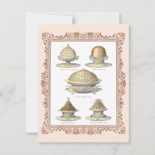 Piece of Cake Vintage Culinary School Graduation I Invitation