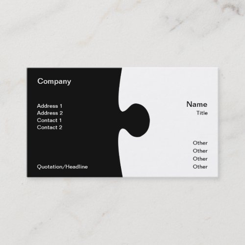 Piece of the Puzzle Business Card