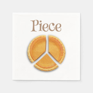 "Piece" peace symbol Napkins