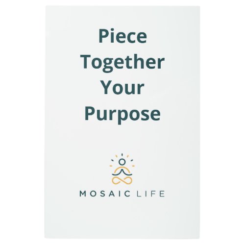 Piece Together Your Purpose Metal Wall Art