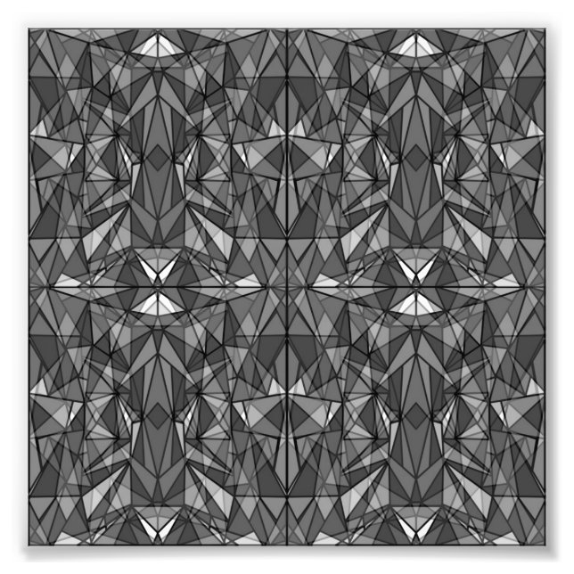 PiecedLayered 2x2 BandW Photo Print (Front)