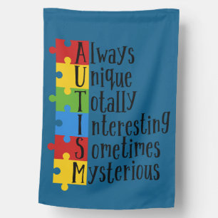 Pieces of Autism House Flag