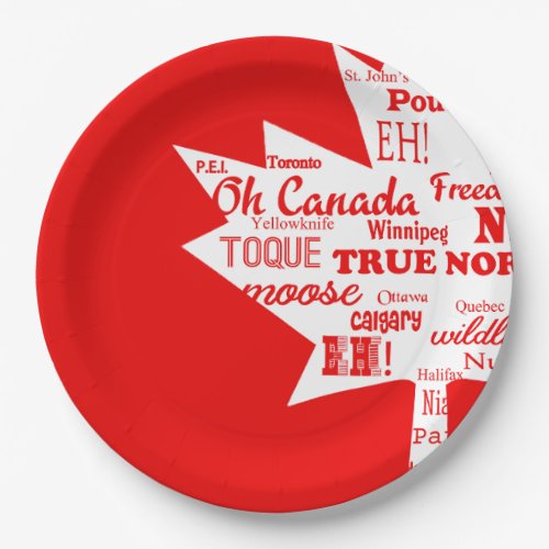 Pieces Of Canada Canada Day Paper Plates