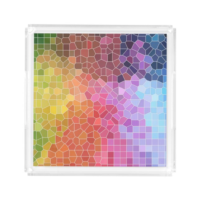 Pieces of Colour Acrylic Tray (Front)