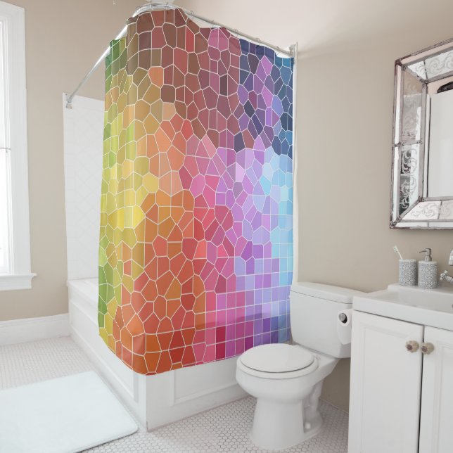 Pieces of Colour Shower Curtain (In Situ)