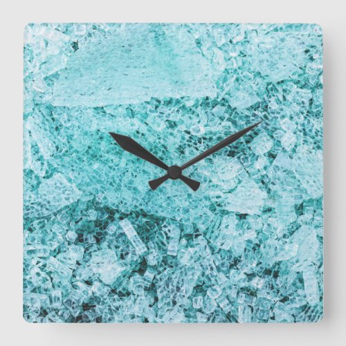 pieces of mental integration square wall clock