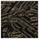 Pieces of Music Gold POMV Fabric
