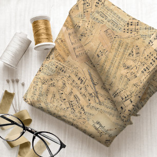 Pieces of Vintage Music ID389 Fabric