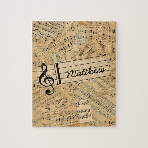 Pieces of Vintage Music ID389 Jigsaw Puzzle