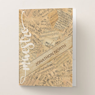 Pieces of Vintage Music ID389 Pocket Folder
