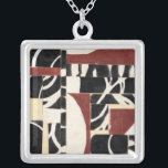Pieces & Parts I Silver Plated Necklace<br><div class="desc">Patterns</div>