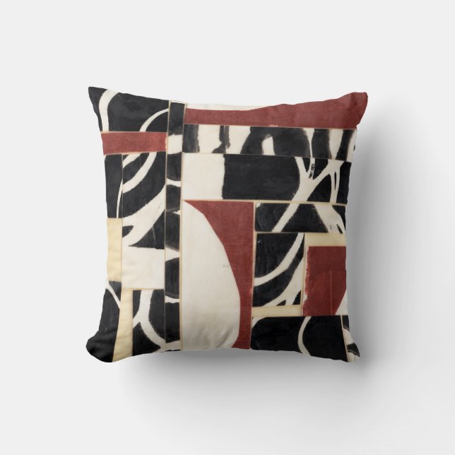 Pieces & Parts I Throw Pillow (Front)