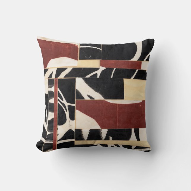 Pieces & Parts II Throw Pillow (Front)