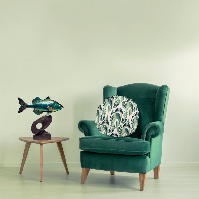 Pieces woman round pillow (Creator Uploaded)