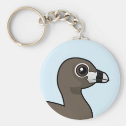 Pied-billed Grebe Basic Button Keychain