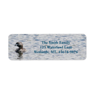 Pied-billed Grebe Return Address Label