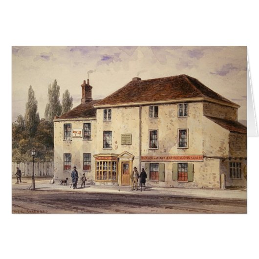 Pied Bull Public House, 1848 Cards (Front Horizontal)