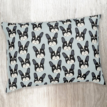 Pied French Bulldog Pet Bed by Squirrell at Zazzle