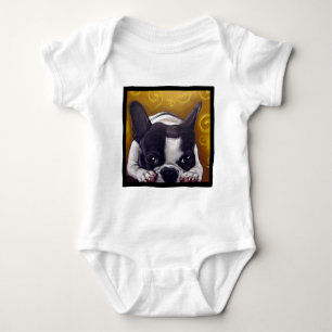 Pied Frenchie Nap Baby Bodysuit