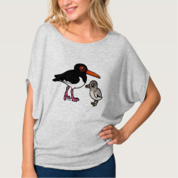 Pied Oystercatcher with chick Women's Bella Flowy Circle Top