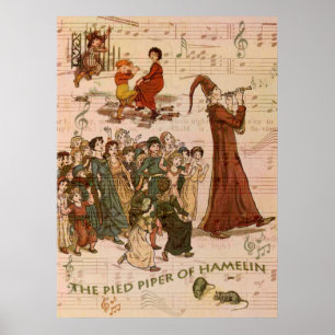 Pied Piper Collage Poster