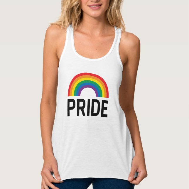 Pied Rainbow  Tank Top (Front)