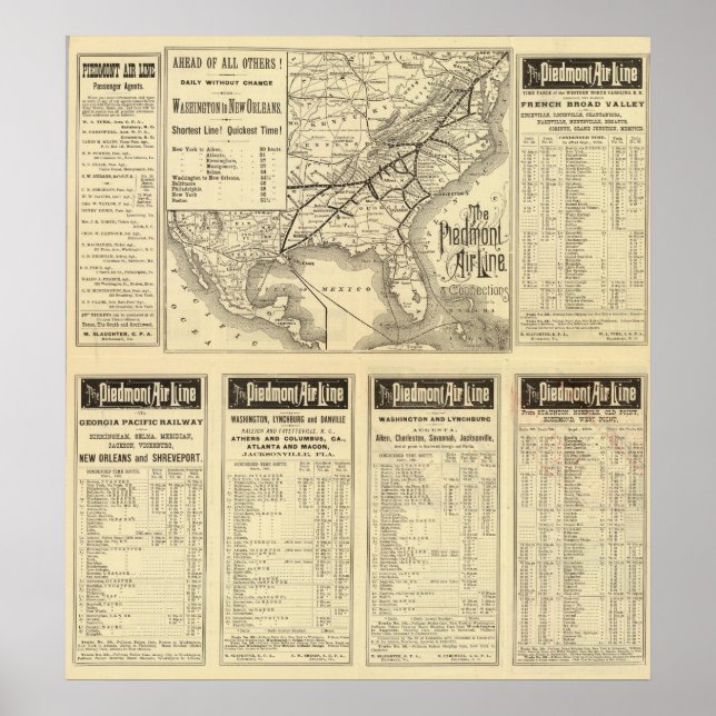 Piedmont Air Line Poster (Front)