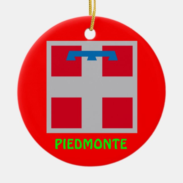 Piedmonte, Italy Christmas Ornaments (Front)