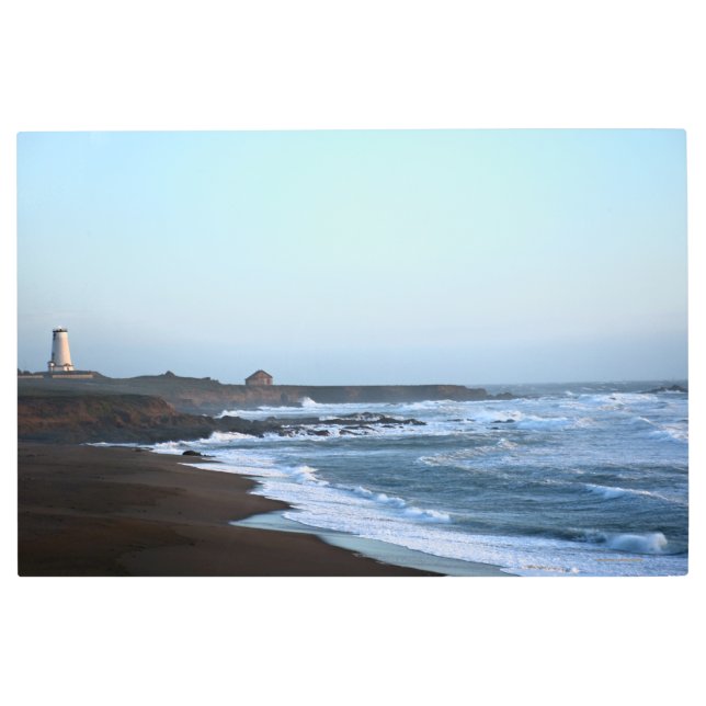 Piedras Blancas Lighthouse Metal Print (Front)