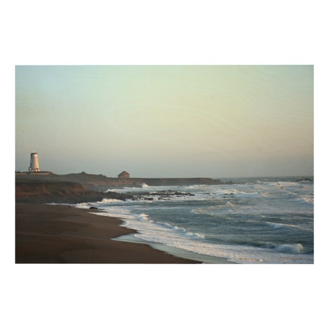 Piedras Blancas Lighthouse Wood Wall Art (Front)
