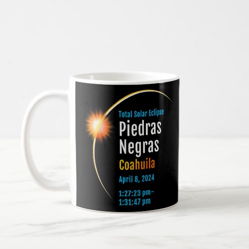 Piedras Negras Coahuila Mexico Total Solar Eclipse Coffee Mug