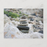 Piedras Zen En La Playa De Almer&#237;a Postcard at Zazzle
