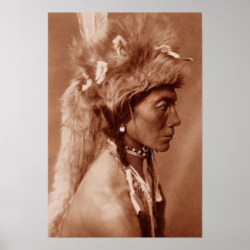 Piegan Blackfoot Native American Man Poster