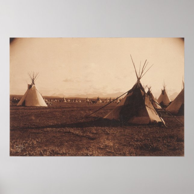 Piegan encampment poster (Front)