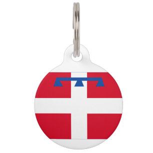 Piemonte (Region of Italy) flag Pet ID Tag