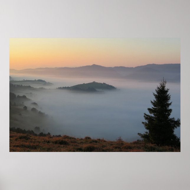 Pieniny sunrise poster (Front)