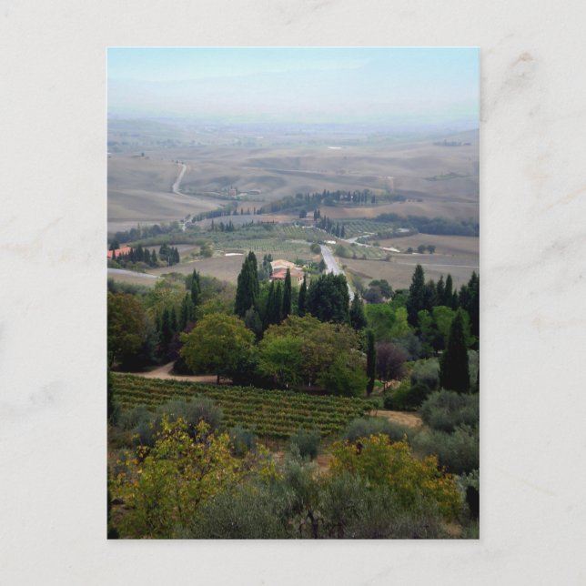 Pienza Landscape Postcard (Front)