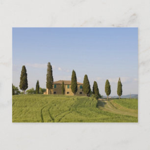 Pienza, Val d'Orcia, Siena province, Tuscany, Postcard