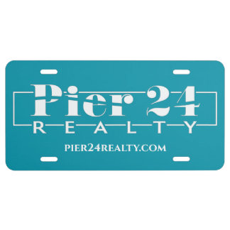 Pier 24 Realty License Plate