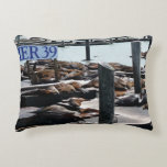 Pier 39 Sea Lions Decorative Pillow
