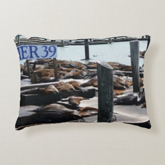 Pier 39 Sea Lions Decorative Pillow