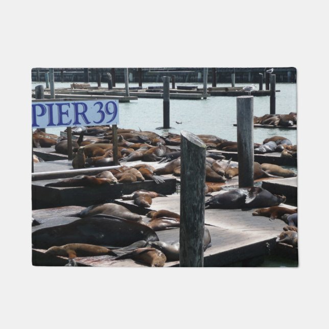 Pier 39 Sea Lions Doormat (Front)