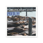 Pier 39 Sea Lions Paper Napkins