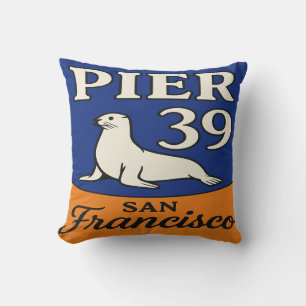 Pier 39 Throw Pillow