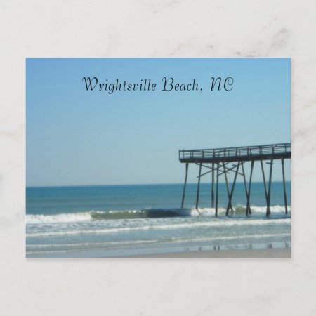 Pier And Beach Postcard