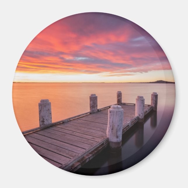 Pier at Lake Illawarra Magnet (Front)