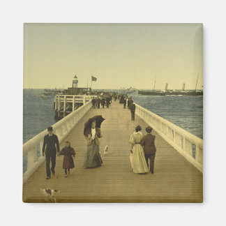 Pier at Ostend, West Flanders, Belgium Magnet
