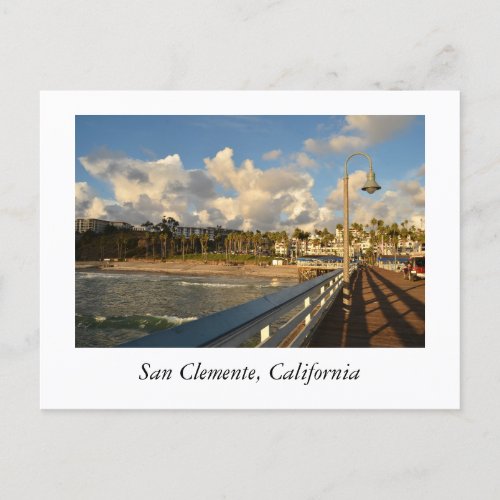 Pier at San Clemente Californa Postcard